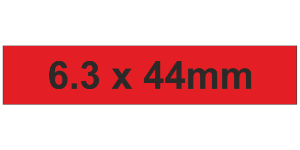 MG-TAR Label 6.3x44mm Red (750pcs)