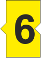 STD Snap-on Marker Yellow Number 6