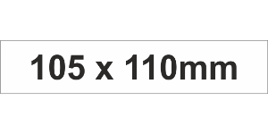 Adhesive Label 105x110mm White (50pcs)