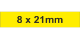Adhesive Label 8x21mm Yellow (3000pcs)