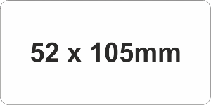 SAV Label 52x105mm White (100pc)