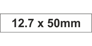 PLC Label (HF) 12.7x50mm Wht (140pc)
