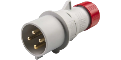 IP44 Plug 32A 3P+E 415V Red