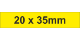 Adhesive Label 20x35mm Yellow (750pcs)