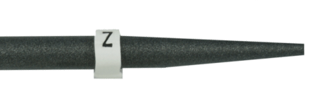 Close up of a Critchley z-type applicator with a z-type marker on it