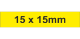 Adhesive Label 15x15mm Yellow (2450pcs)