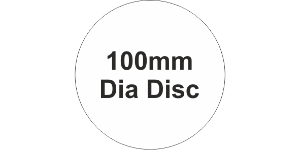 SAV Label 100mm Disc White (50pc)