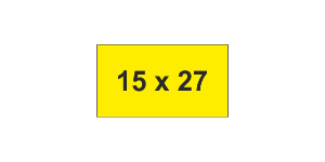 MG-TAP Label 15x27mm Yellow (1400pcs)