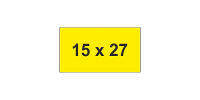 MG-TAP Label 15x27mm Yellow (1400pcs)