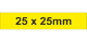 Adhesive Label 25x25mm Yellow (800pcs)